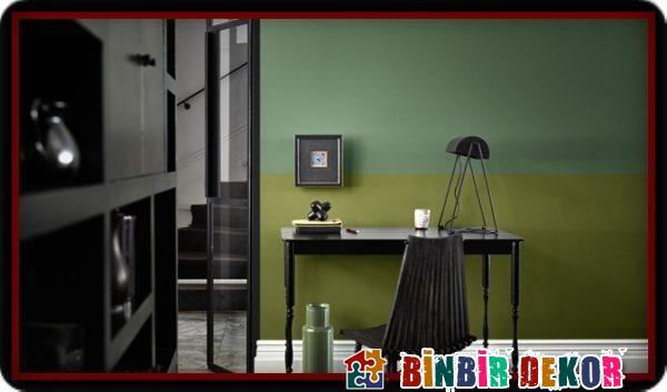 Yeşil Duvar Boya Renkleri ve Ev Dekorasyonunda Birbirine Uyumlu Duvar Rengi Kombinleri